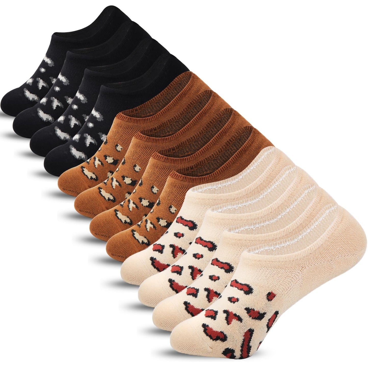 IDEGG No Show Socks Women & Men Low Cut Ankle Short Anti-slid Athletic Running Casual Invisible Liner Socks