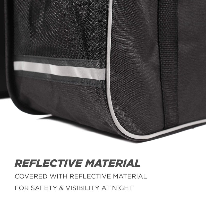 EBIKELING Bike Rack Bag - 28L Waterproof & Reflective Stripe Bicycle Rear Rack Bag, Durable & Secure for Commuting & Cycling Enthusiasts