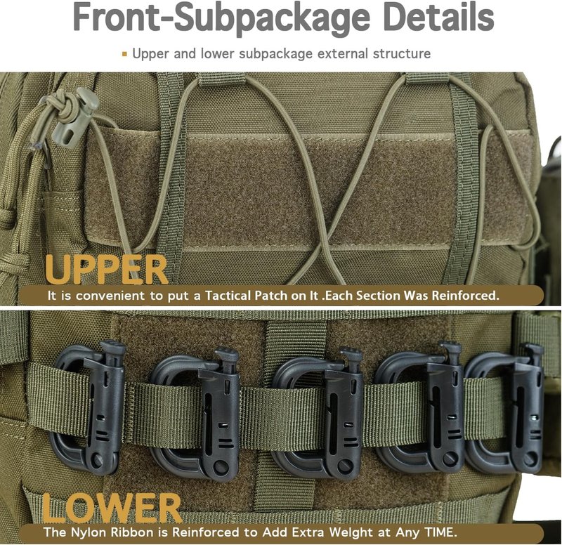 Tactical Sling Military Shoulder Backpack - EDC Assault Range Bag | Durable, Versatile Design