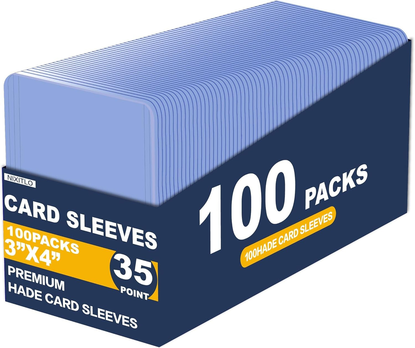 Hard Card Sleeves - Premium Toploaders for Baseball & Football | 100 Pack for Ultimate Protection
