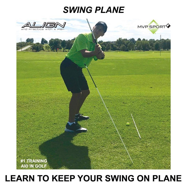 MVP Sport Golf Alignment Rods (MorodZ) Training Aid 2-Pack (White)