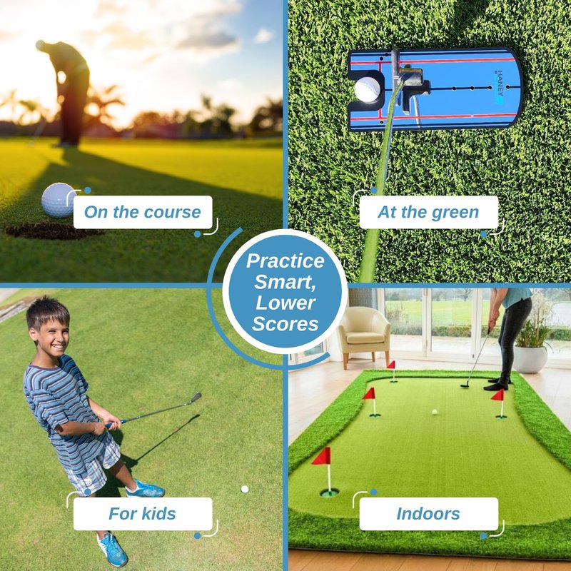 Hank Haney's Golf Putting Mirror - Golf Putting Trainer and Golf Putting Aid For Indoor and Outdoor Golf Putting Practice - Putting Mirror Training Aid For Golf Including Haney University Video Access