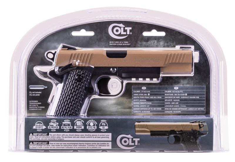 Colt 2254045 M45 CQBP - DEB - Metal Slide Air Pistol .177 BB