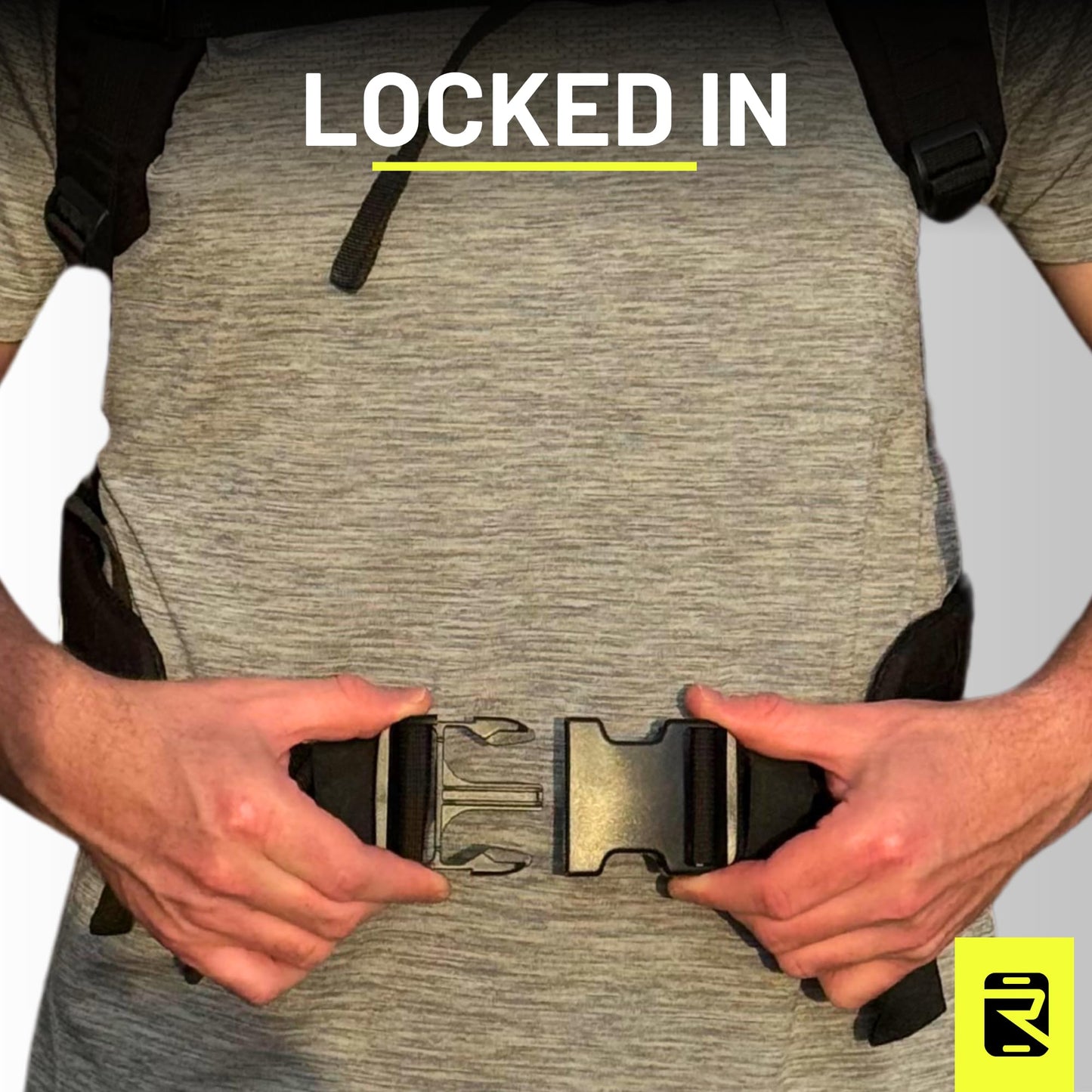 RUCKERCISE Rucking Hip Belt - Padded and Adjustable to Redistribute Weight for Improved Comfort on Long Rucks, Compatible with all RUCKERCISE Rucksacks MOLLE Webbing