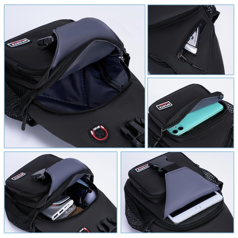 O-TBOST Crossbody Sling Bag Sling Bags for Women men Lightweight Durable Travel Hiking daypack for Daily Use (white, Small)