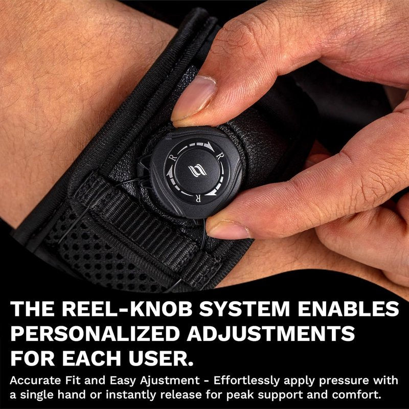 Tennis Elbow Brace - Adjustable Support for Tendonitis & Golfer's Elbow | Black, One Size Regular