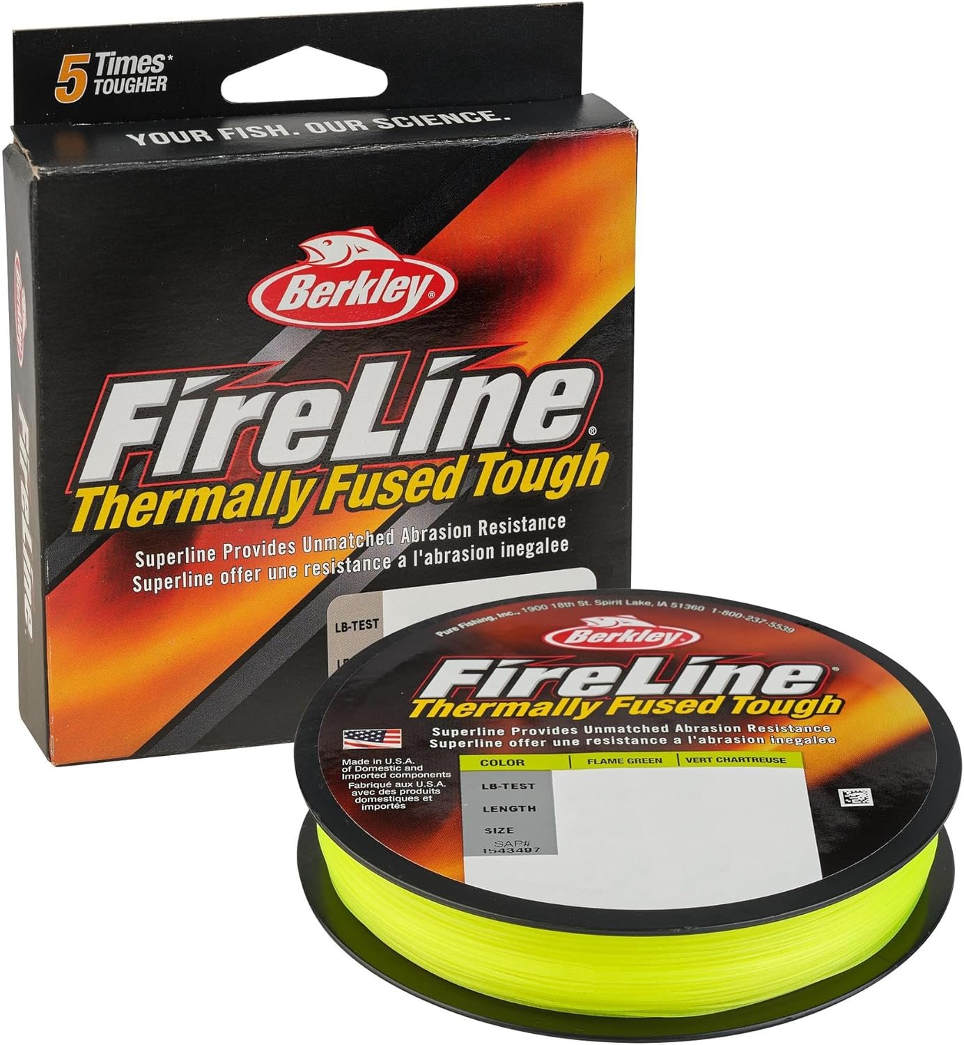 Berkley FireLine Superline Fishing Line - Durable, High-Performance Braided Line | 150 Yards, Clear