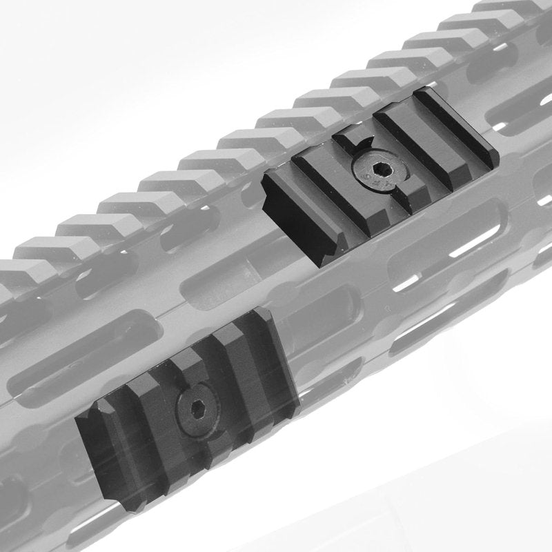 UTG PRO 4-Slot Picatinny Rail Section - Durable Black Accessory for Tactical Gear