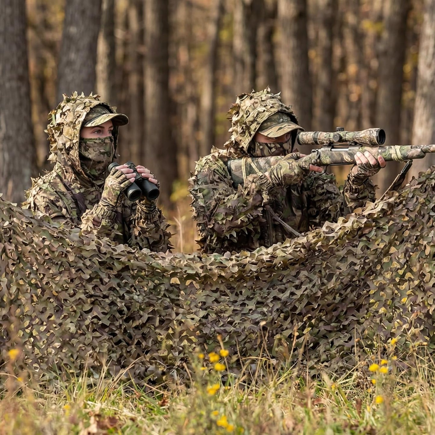Camo Netting for Hunting | Bulk Roll Military Sunshade - Durable, Versatile Design