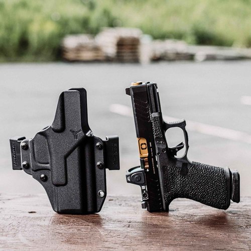 Glock 17/19/44/45/47 Gen 3-5 & 22/23 Gen 3-4, Shadow MR920 w/Streamlight TLR1 OWB Holster - USA Made - Total Eclipse OWB Holster - Outside Waistband Carry (Ambidextrous) - by Blade-Tech Holsters