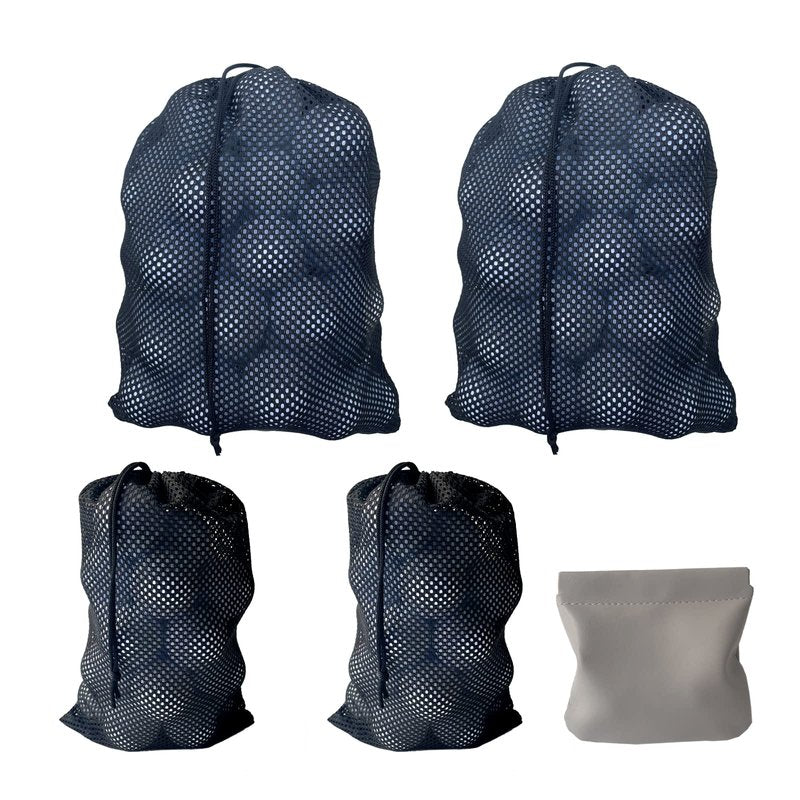 CORECISE Golf Balls Pouch, Drawstring Mesh Bag