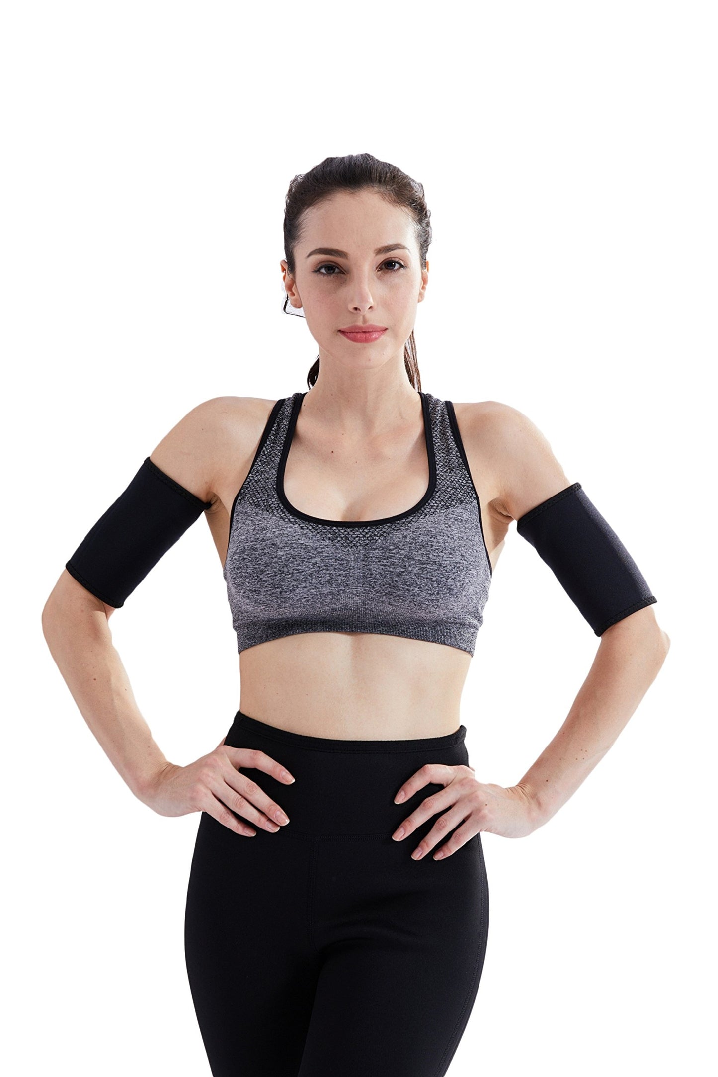 Bakerdani Mens and Womens Professional Fat- Burning Sudatory Arm Trimmer, Slimming Compression Sleeve, Arm Far Burner, Hot Neoprene Sauna Shaper for Workout
