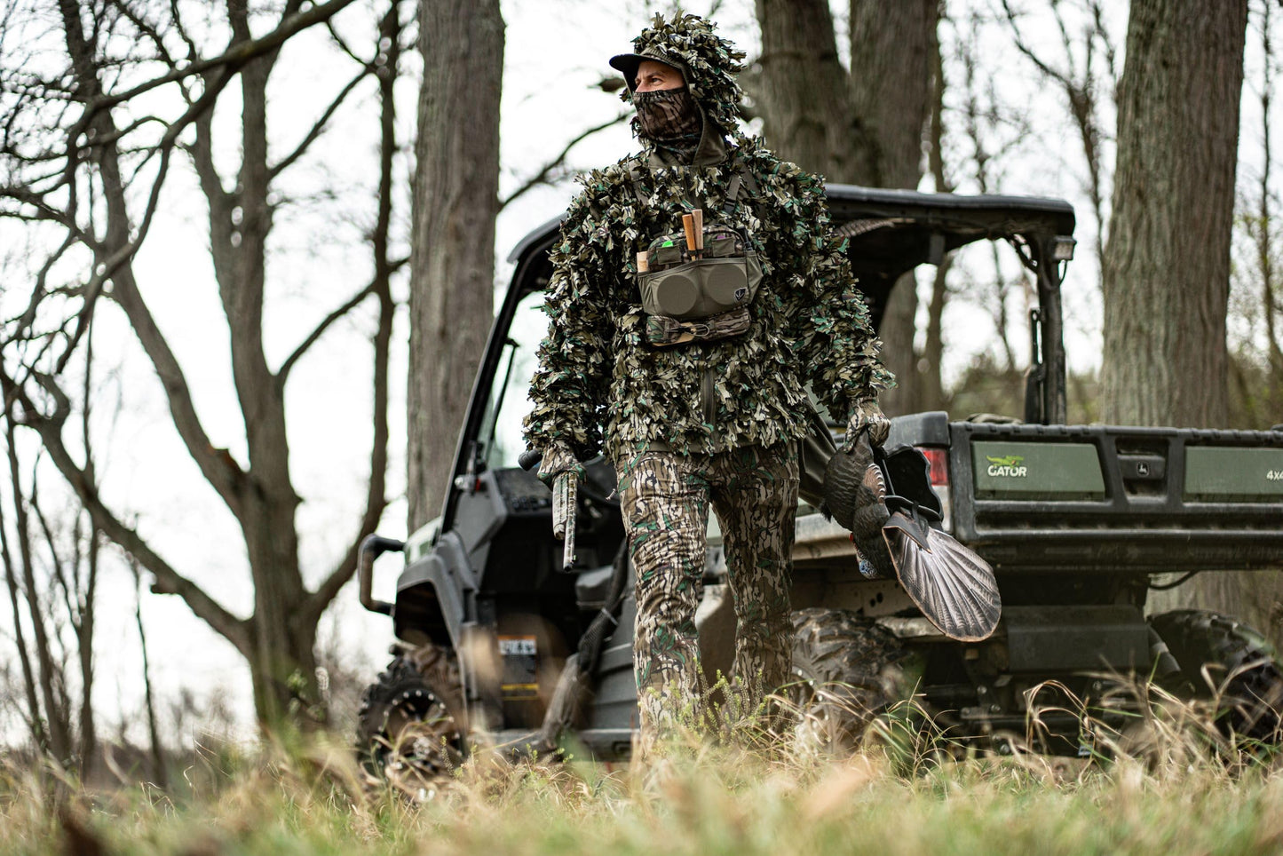 BLOCKER OUTDOORS Finisher Lightweight Turkey Hunting Pants – Silent, Scent-Control, Stretch-Fit Camo Pants for Mobility & All-Season Comfort (MO Bottomland Original, 36 REG)