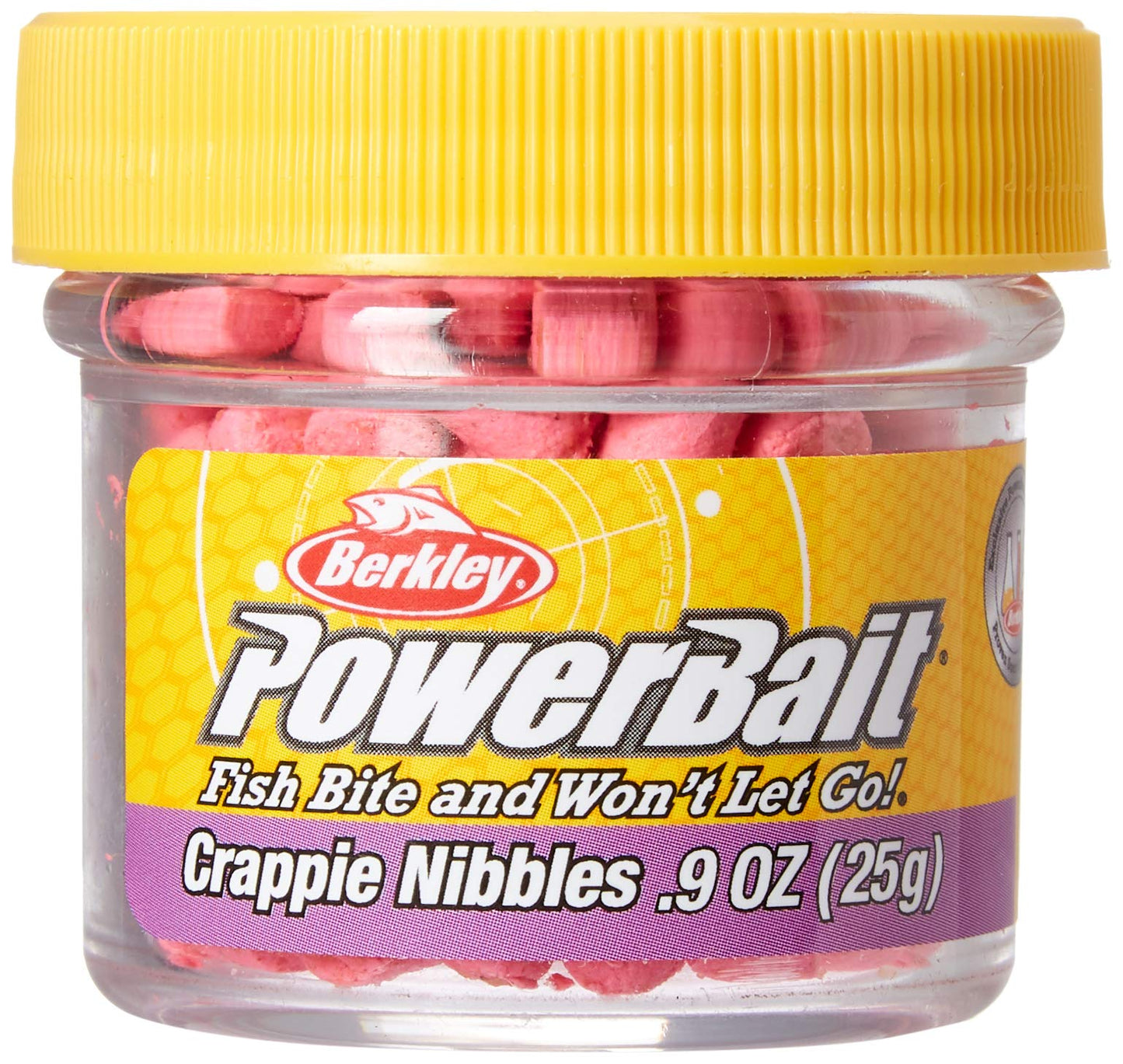 Berkley CNP PowerBait Biodegradable Crappie Nibbles, Pink, 0.9-Ounce