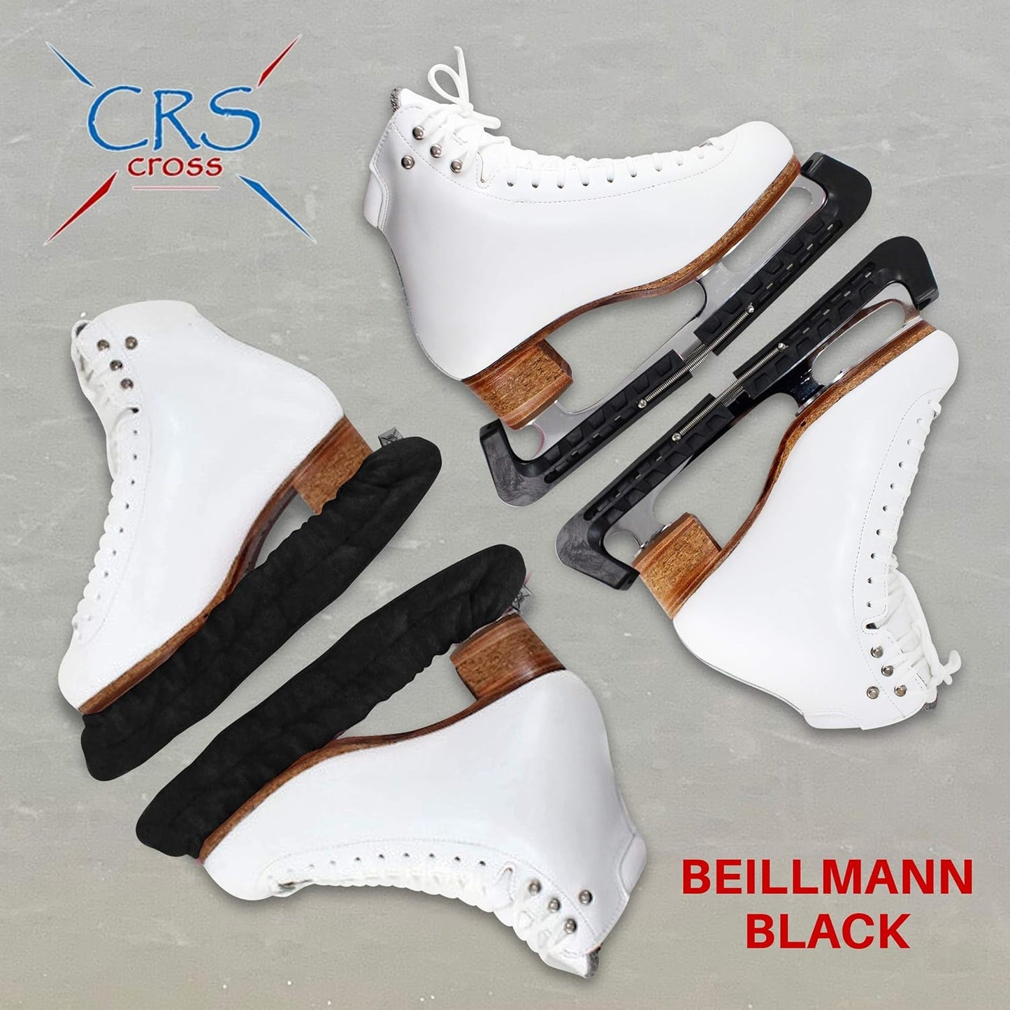 CRS Cross Skate Guards - Ice Skating Blade Covers & Soakers Gift Set | Perfect for Figure Skating & Hockey