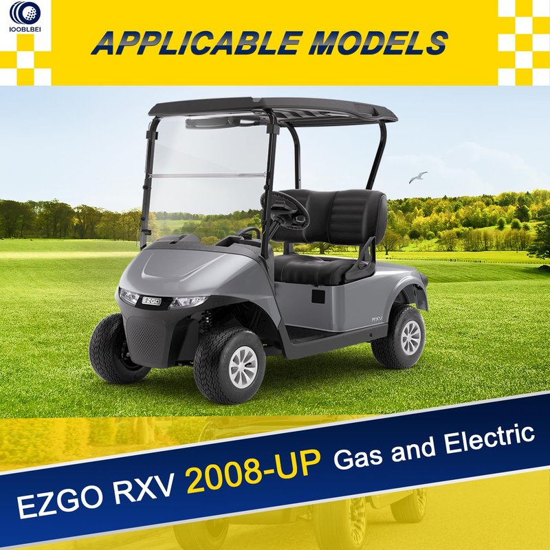 IOOBLBEI EZGO RXV Golf Cart Steering Gear Box Assembly Steering Rack fits EZGO RXV Gas & Electric Golf Carts Parts Years 2008-Up, Replace OEM# 601500, 618329