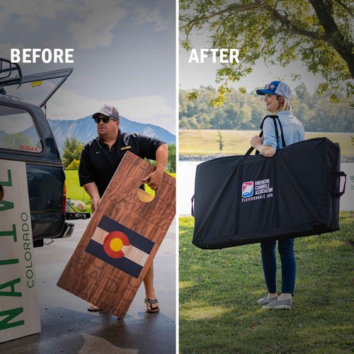 ACA Cornhole Board Carrying Case Bag Regulation Size 2x4 Black