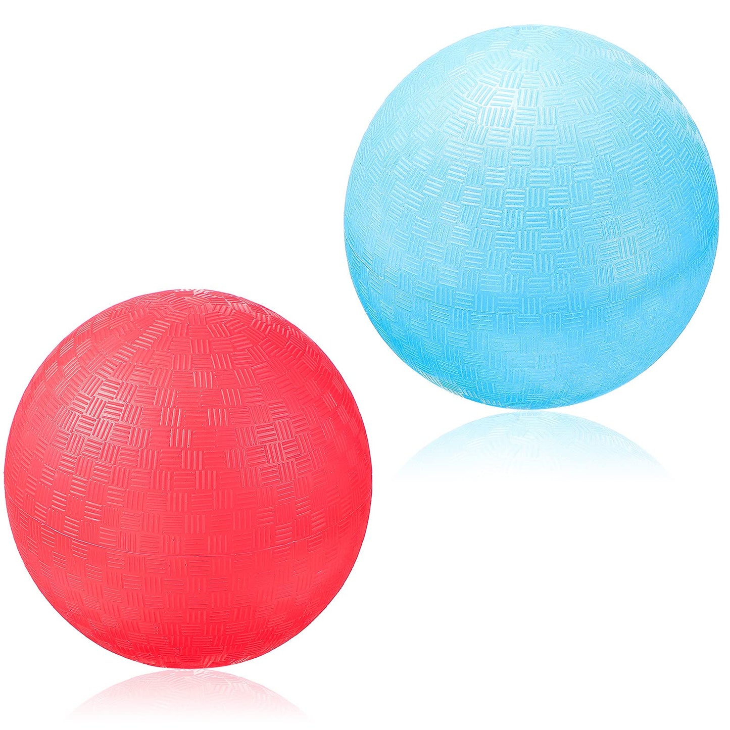 Civaner 2 Pack 5 Inch Dodgeball Balls Red & Blue Playground Dodgeballs Small Playground Ball for Kids Teens Adults PVC Gym Sports Ball for Outdoor Yoga Four Square PE Games Recess Exercise Play