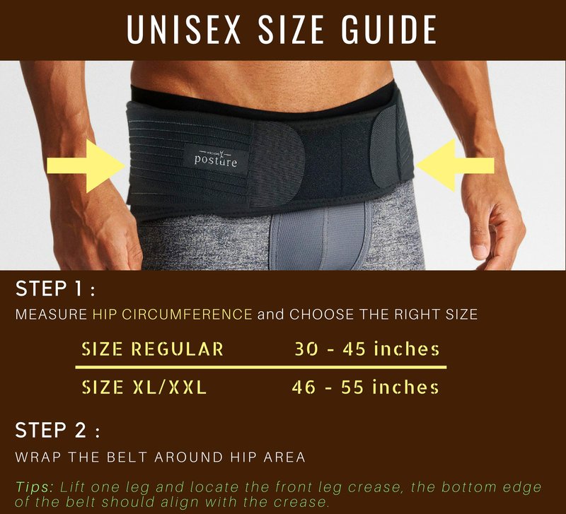 Vriksasana Si Belt for Men and Women That Treat Sciatica, Including Pelvic, Back and Leg Pain Nerve Pain, Stabilize Sacroiliac Joint | Trochanter Brace | Anti-Slip and Pilling-Resistant (REGULAR SIZE)