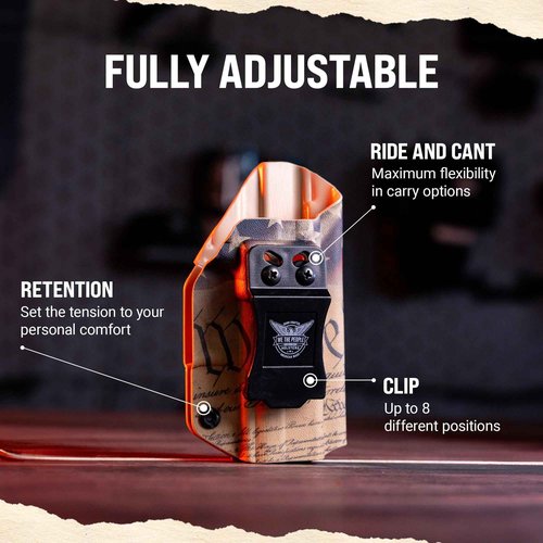 We The People Holsters - Carbon Fiber - Right Hand - IWB Holster Compatible with Smith & Wesson M&P / M2.0 4"/4.25" Compact 9/40 RDS