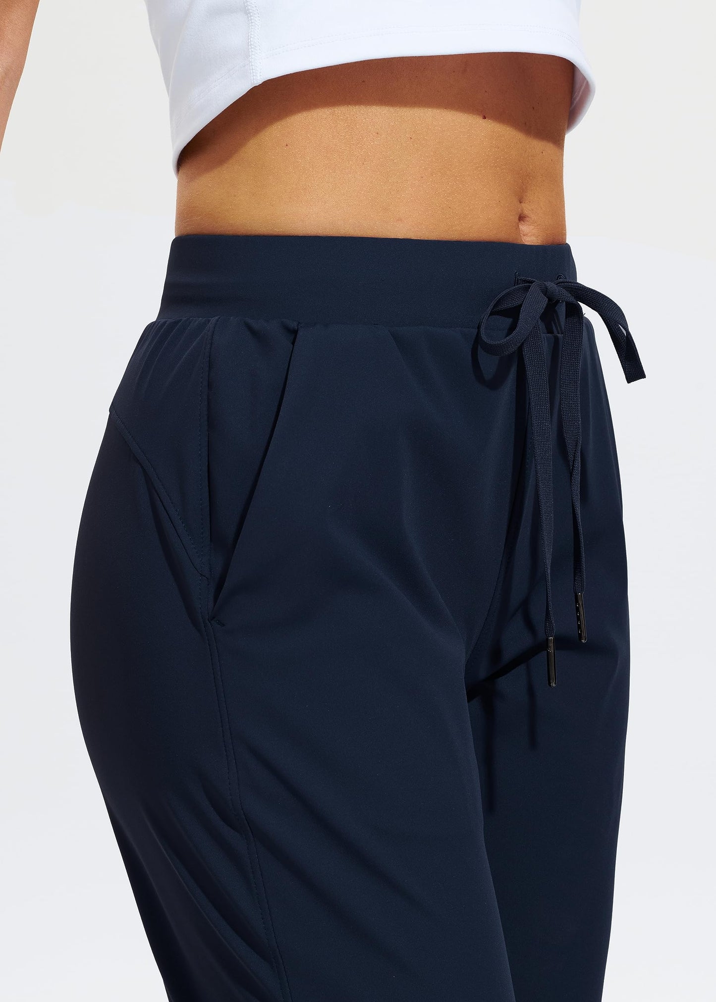 Libin Joggers for Women Tall/Regular/Petite Dance Sweatpants Athletic Workout Trousers Pants Tapered Casual Teacher Yoga Pants for Running Golf Work Cloths, Navy 3XL