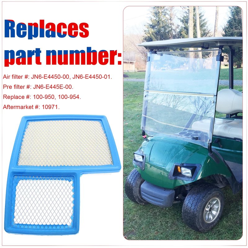 YOFMOO G16 G19 G20 G21 G22 G29 Filter Compatible with Yamaha Golf Cart JN6-E4450-00 JN6-E4450-01 G16A G22A 4-Cycle Engine 301cc 357cc 1996-UP
