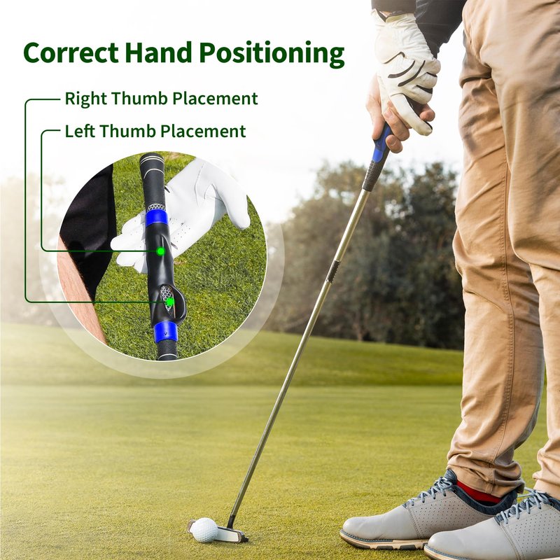 Golf Swing Trainer & Golf Grip Trainer Set, Perfect Training Aid for Improving Swing Technique and Grip Position, Ideal for Beginners and Professionals