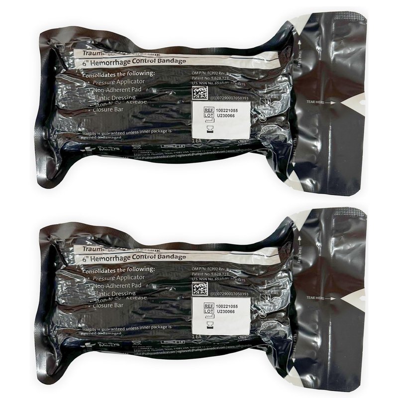 6" Israeli Emergency Bandage 2 Pack