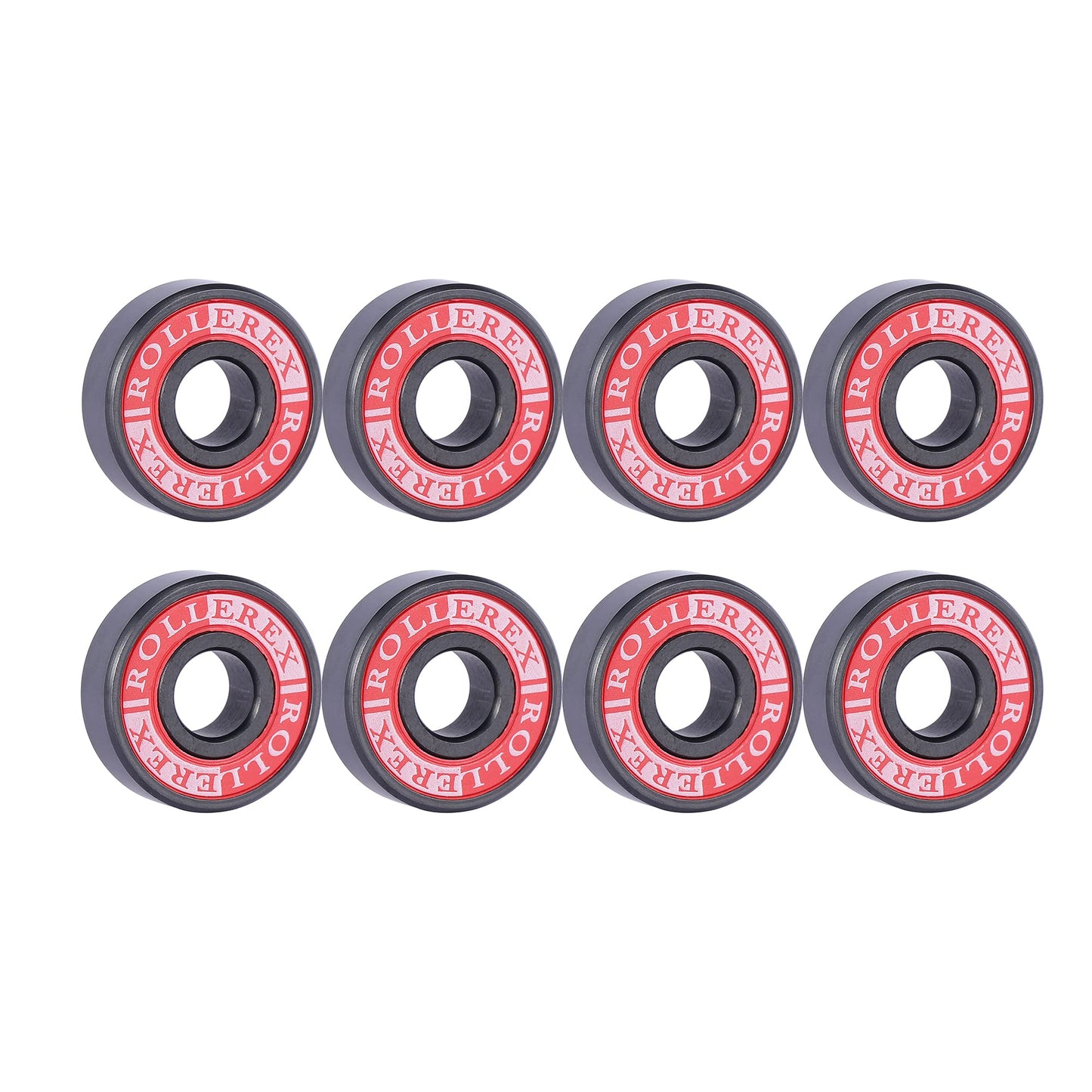Adventure World Atlas 608-2RS Pre-Lubricated Skate Wheel ABEC-7 Bearings, Spacers & Washers Kit– for Roller Skates, Inline Skates, Roller Blades, Scooters, & Skateboards (8-Pack)