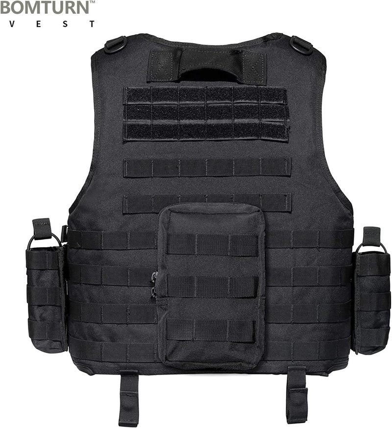 Tactical Airsoft Vest - Adjustable Modular Design for Outdoor Use | Fits Adults