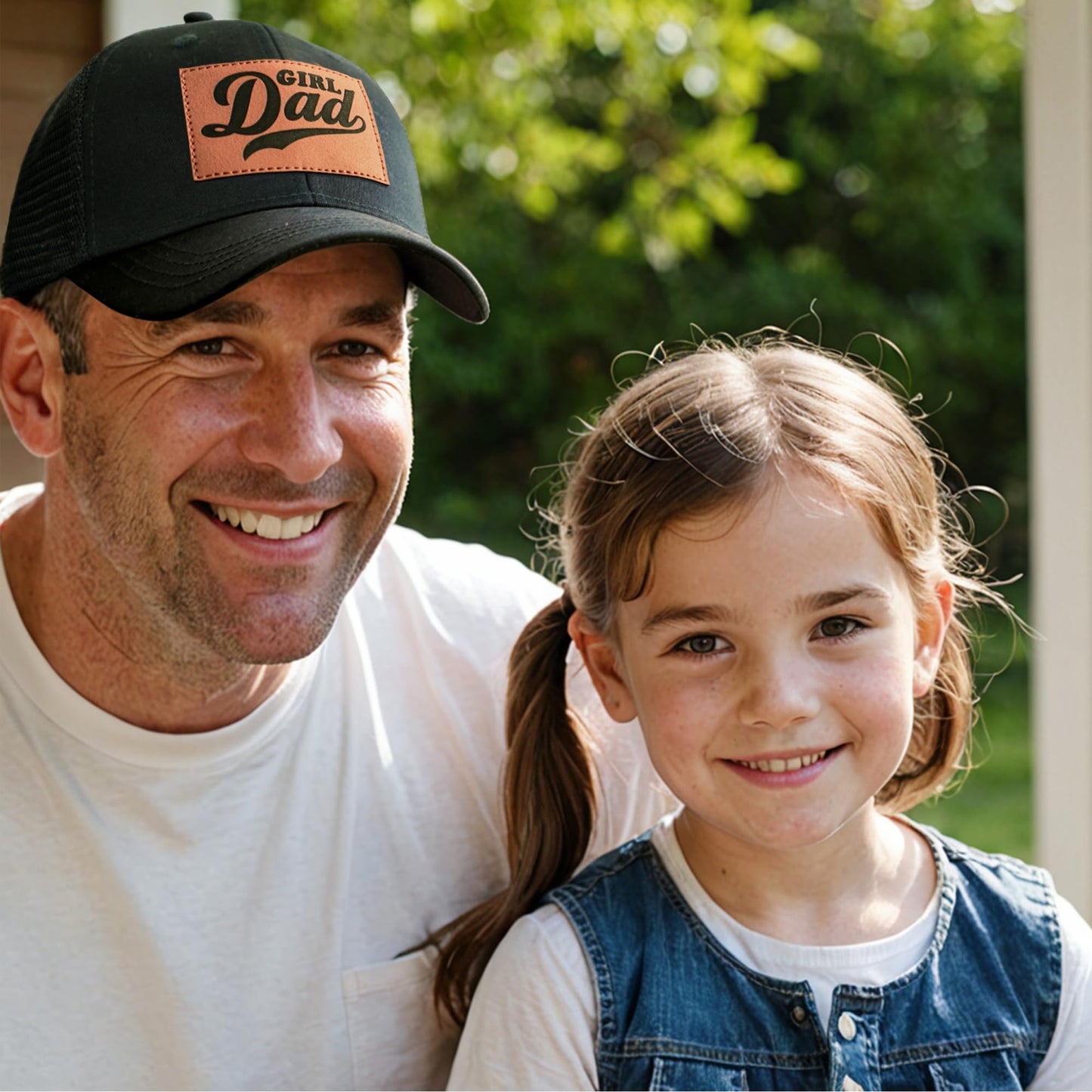 Bakyiwe Girl Father Daddy Gifts Dad Hats for Men, Adjustable Dad Trucker Hats, Fathers Day Birthday Gifts from Daughter Black