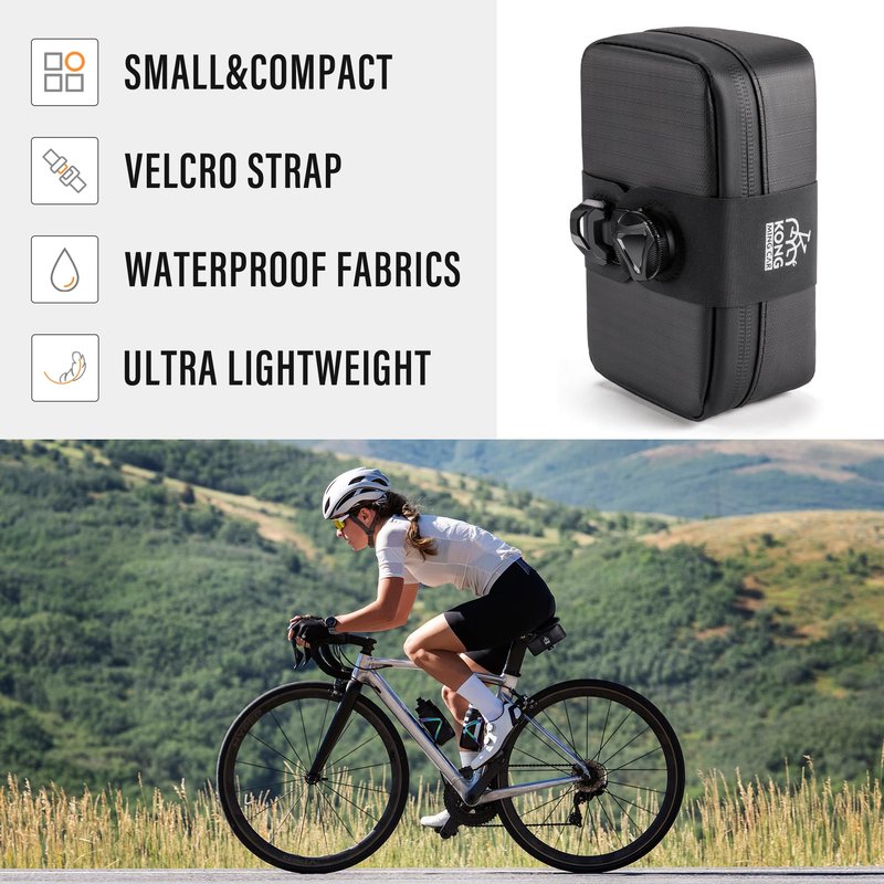KONG MING CAR Bike Seat Bag, Bike Saddle Bag Under Seat, Mountain Road Bike Bag Under Seat Packs, Bicycle Saddle Tool Bag, Cycling Bag
