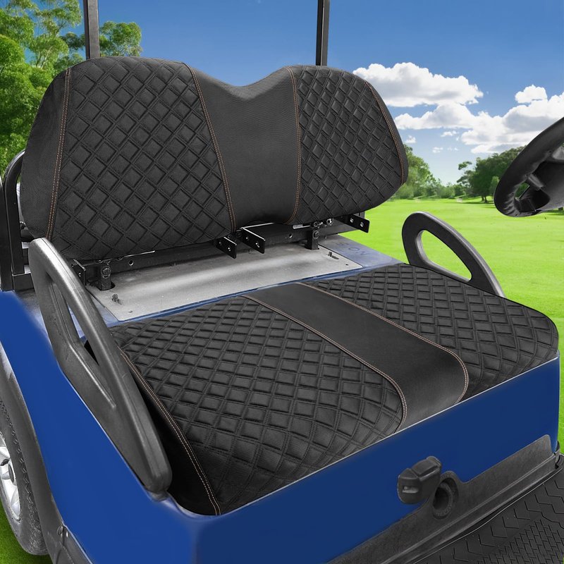 Roykaw 1680D Oxford Cloth Golf Cart Front Seat Cover for Club Car Precedent, No Nailed Required,Anti-Scratch, Easy to Clean