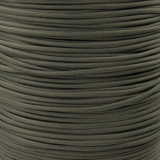 550lb Paracord - Solid Color Type III Nylon Cord for Indoor & Outdoor Use | Basil, 100 ft