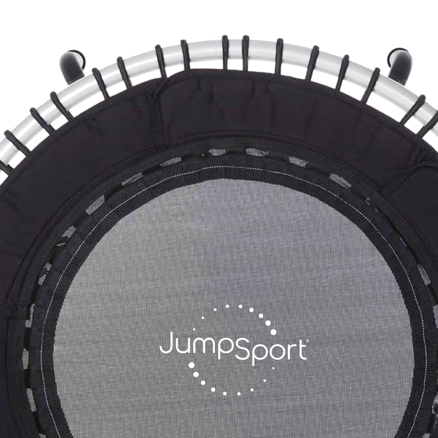 JumpSport Lightweight Round Fitness Trampoline Rebounder Workout Home Gym Equipment with EnduroLast Elastic Cords for Adults and Kids