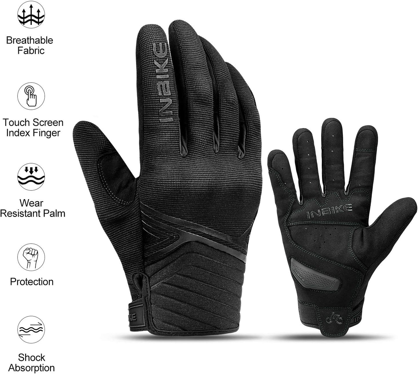 Breathable Mesh Motorcycle Gloves - Touchscreen with TPR Palm Pad & Hard Knuckles