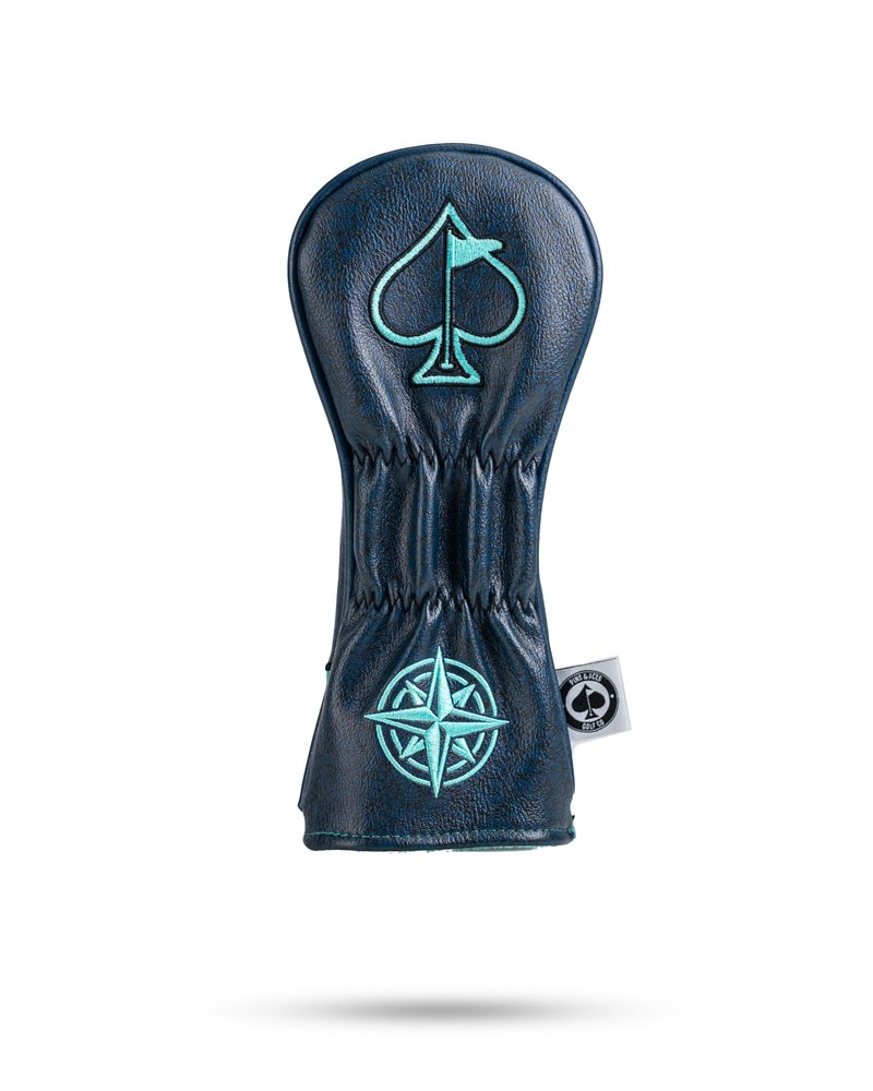 Pins & Aces Kraken Head Cover - Premium, Hand-Made Classic Kraken Themed Headcover - Funny, Tour Quality Golf Club Cover - Style and Customize Your Golf Bag (Utility)