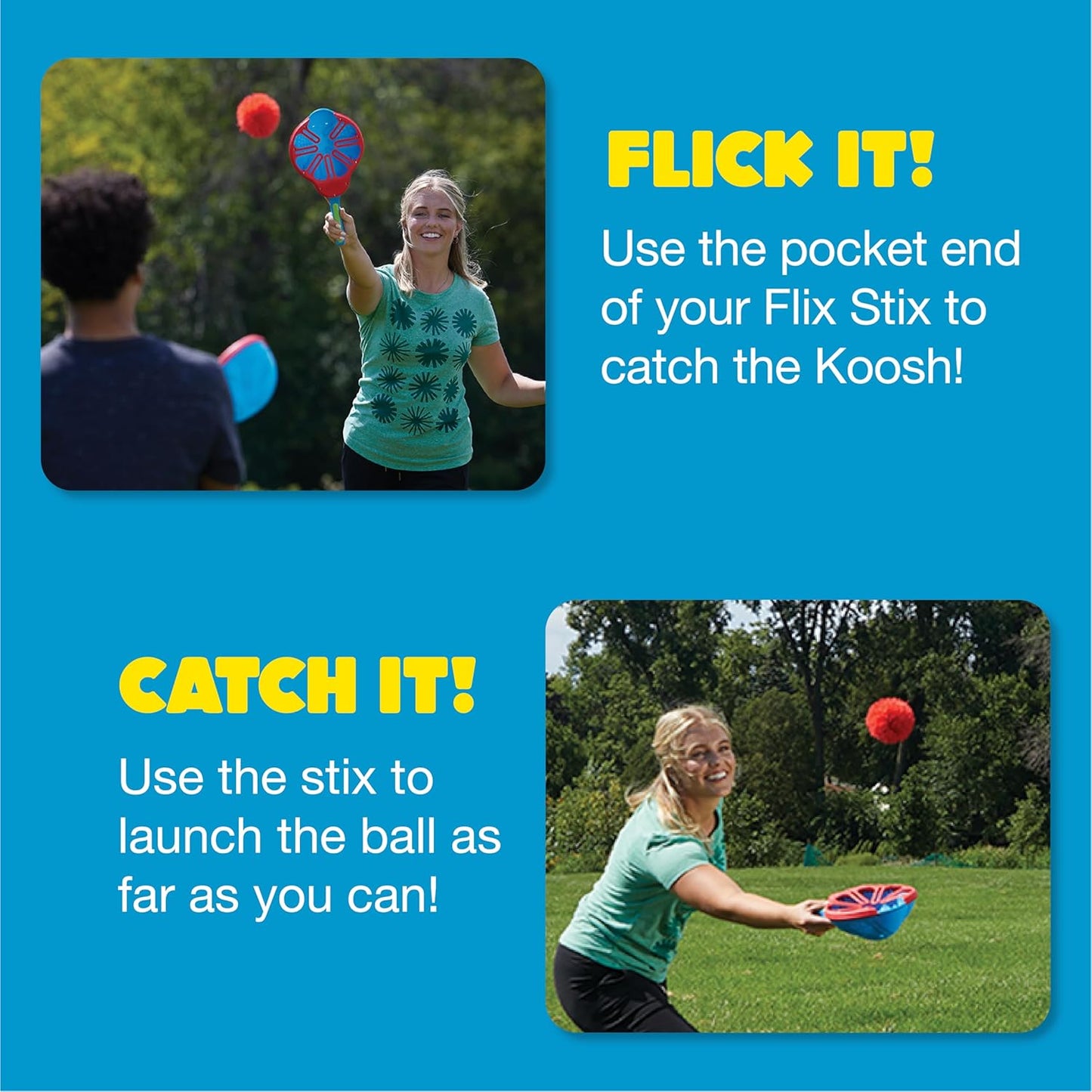 Koosh Flix Stix - Active Play Toys for Kids Ages 6-11 | Fun Outdoor Games