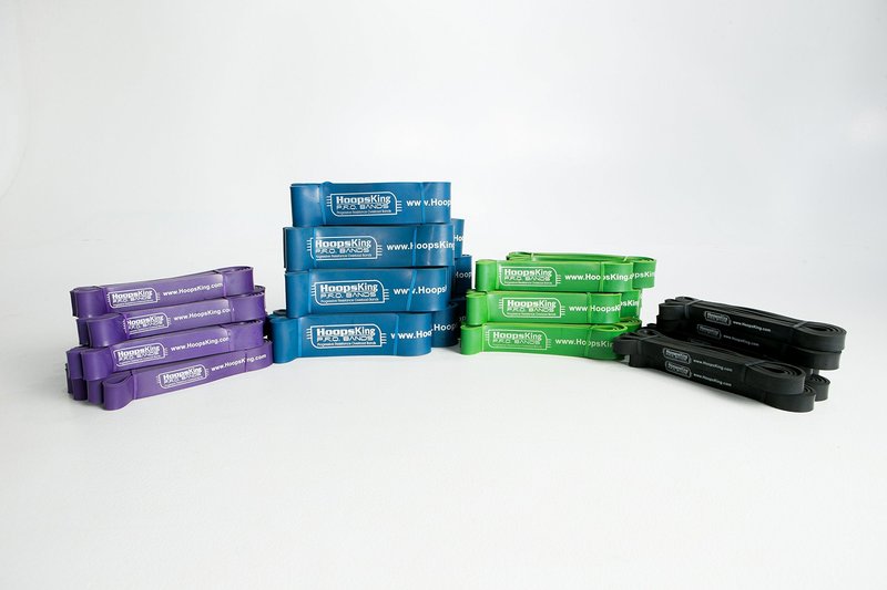 HoopsKing P.R.O. Bands for Basketball Resistance Bands Training (Single Band - 4 Levels to Choose from | Mix & Match as Needed) 41" Loop|(Small)