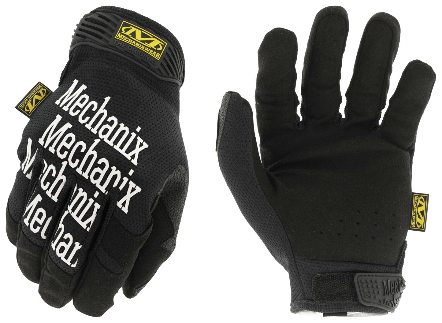 Mechanix Wear Original Work Gloves - Multi-Purpose Outdoor Work Gloves - Secure Fit - Durable & Machine Washable - Breathable & Comfortable - Large - Black