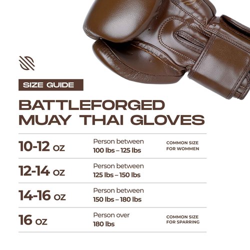 Sanabul Battle Forged Boxing Gloves for Men & Women, Kickboxing MMA, Muay Thai Gloves and Heavy Bag Training Punching & Sparring, Brown 14 oz