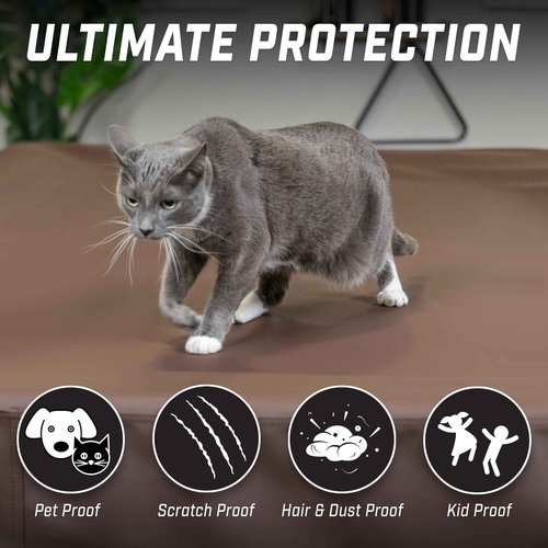 GoSports 8 ft Premium Leatherette Pool Table Cover - Waterproof & Tearproof - Heavy Duty Indoor & Outdoor Billiard Table Cover