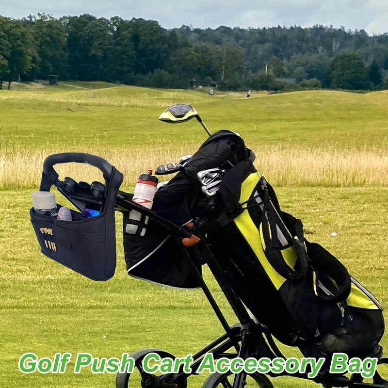Golf Push Cart Storage Organizer Bag,Golf Push Cart Accessory Bag,Golf Cart Organizer Pouch,Golf Push Cart Accessories
