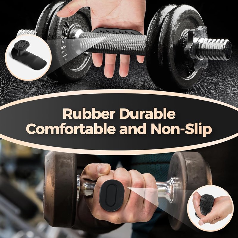 Weight Lifting Gloves - Anti-Slip Rubber Grips for Men & Women | Perfect for Dumbbells, Deadlifts, and Pull-Ups