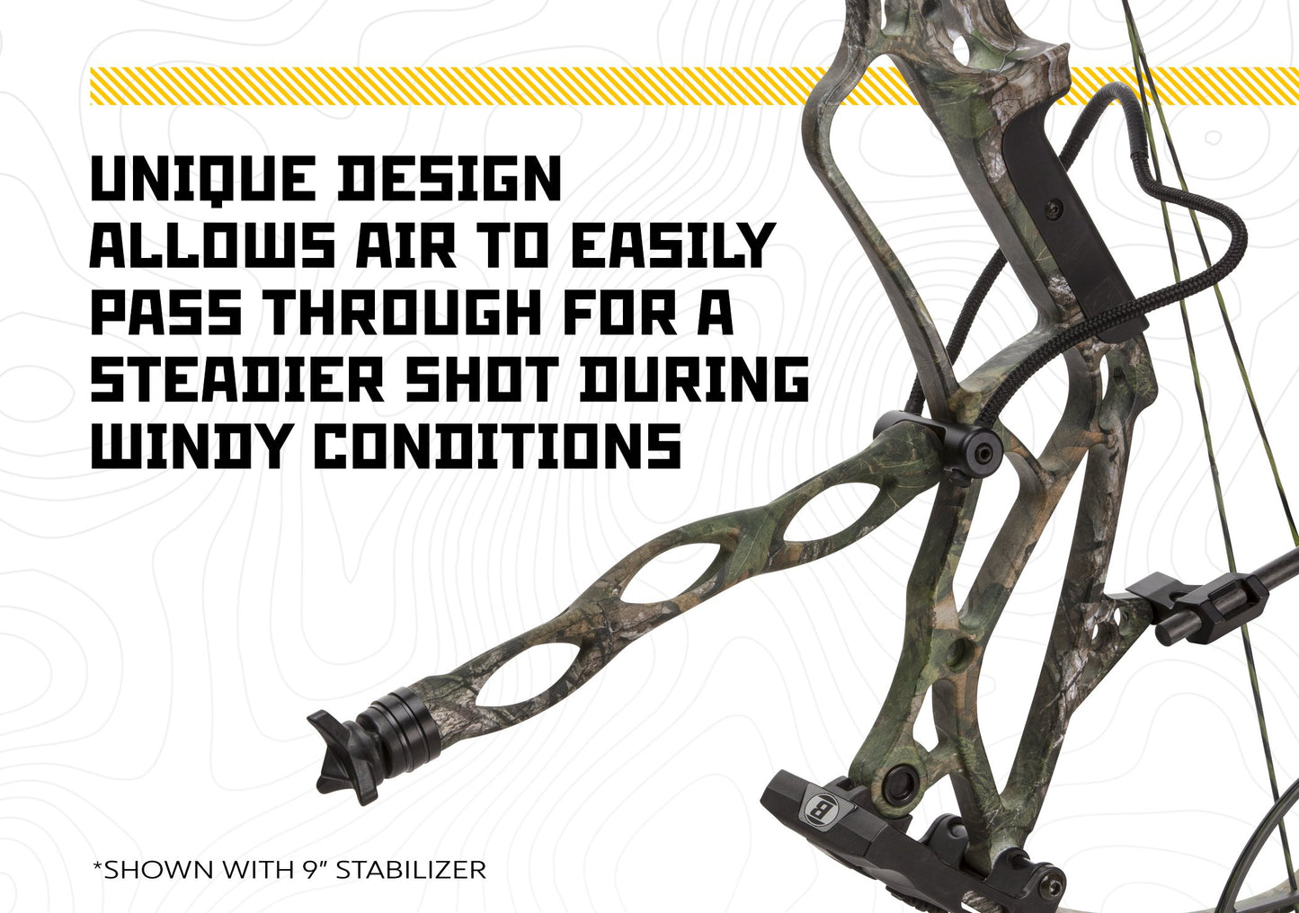 Trophy Ridge Static Stabilizer 9 in. Realtree Xtra