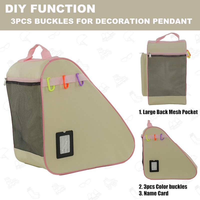 Skate Bag for Ice, Inline, Roller & Quad Skates - Durable & Stylish | Kids & Adults