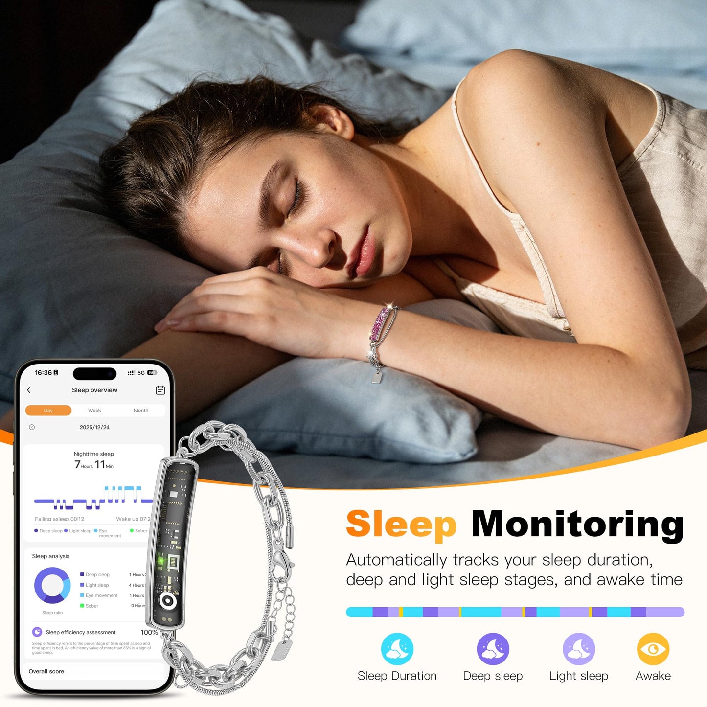 RIFESI Sport Fitness Tracker, Heart Rate Monitor, Waterproof Pedometer for Men