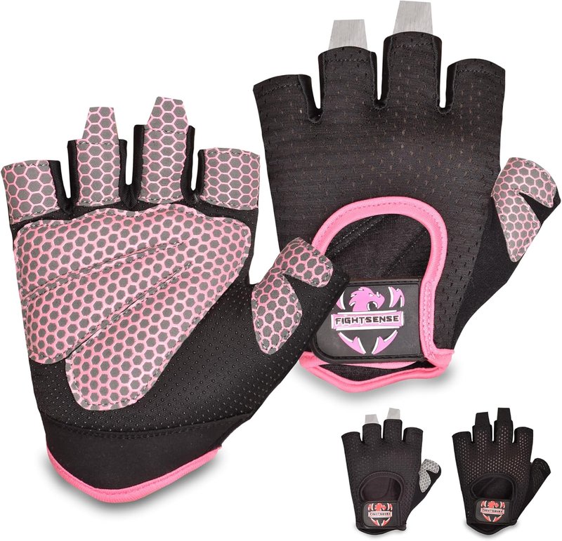 Weight Lifting Gloves - Full Palm Protection for Men & Women | Breathable Workout Gloves for Gym, Fitness, Cycling
