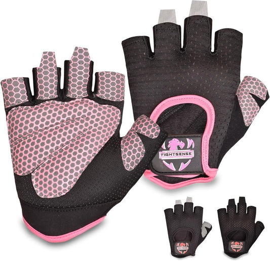 Weight Lifting Gloves - Full Palm Protection for Men & Women | Breathable Workout Gloves for Gym, Fitness, Cycling