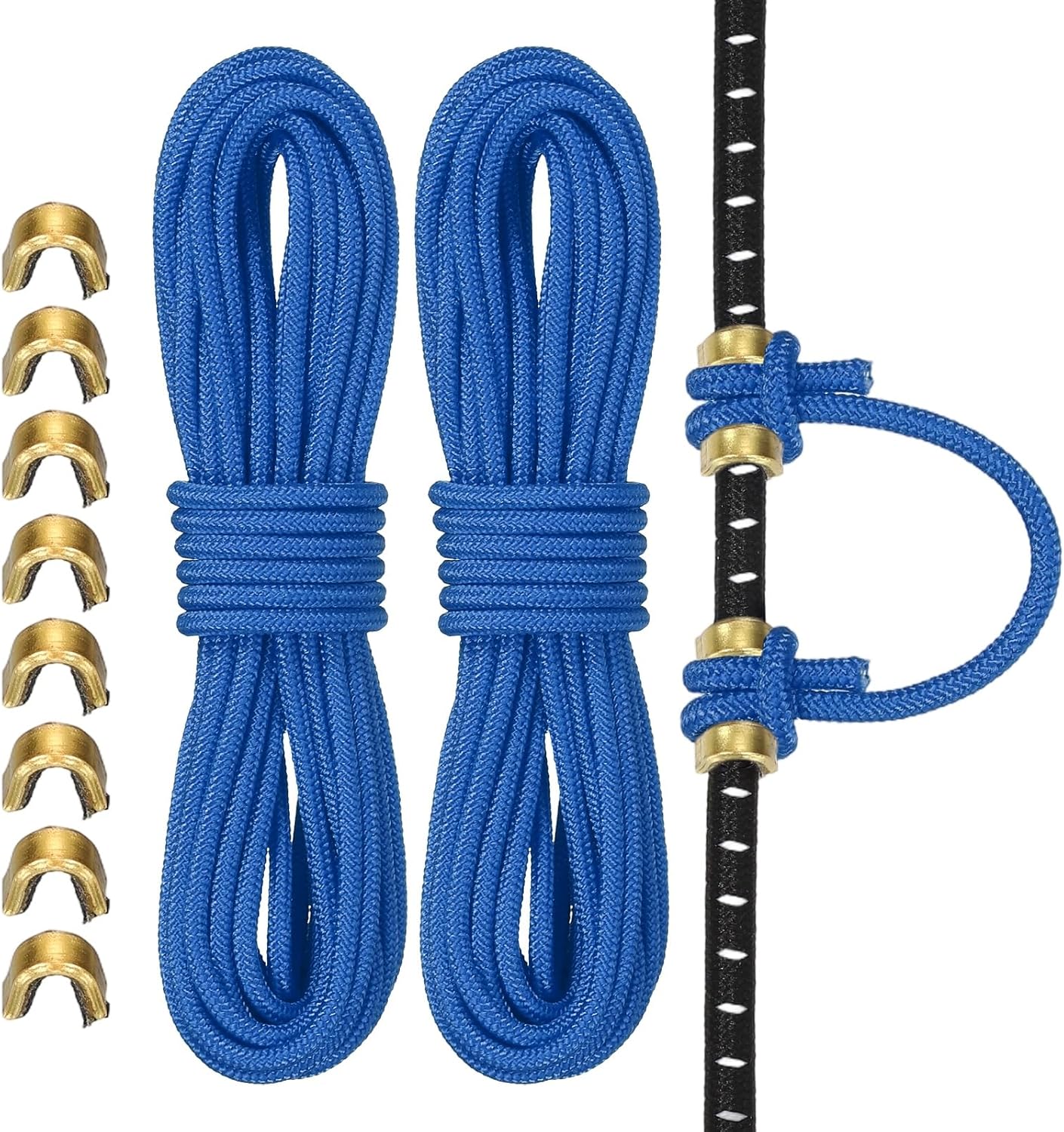 Archery D Loop Rope - Durable Bow String Thread with Brass Nock Points | Essential Archery Accessory